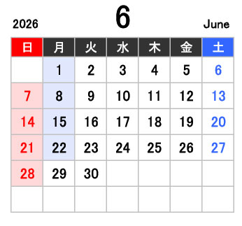 関口自動車様_カレンダー2026_6